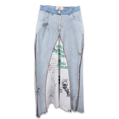 Reverse Palette Denim Skirt